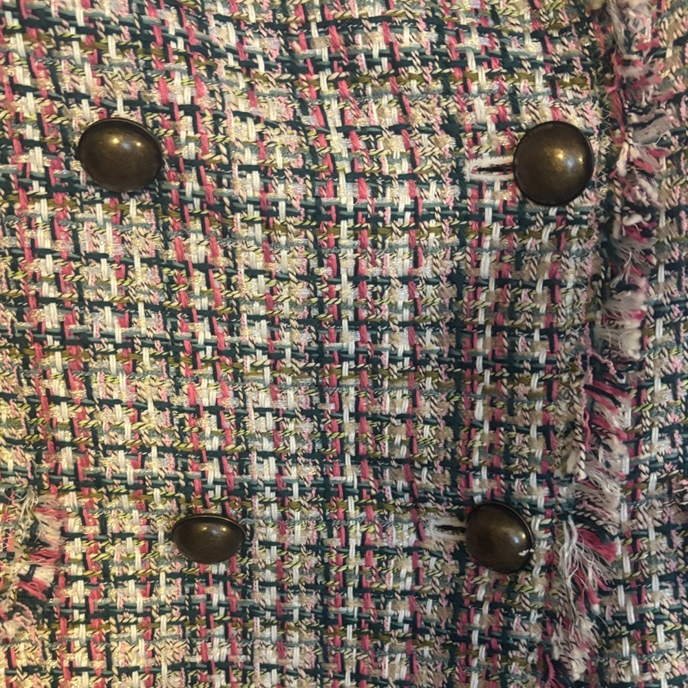 Ann Taylor Tweed Double-Breasted Jacket - Picture 4 of 6